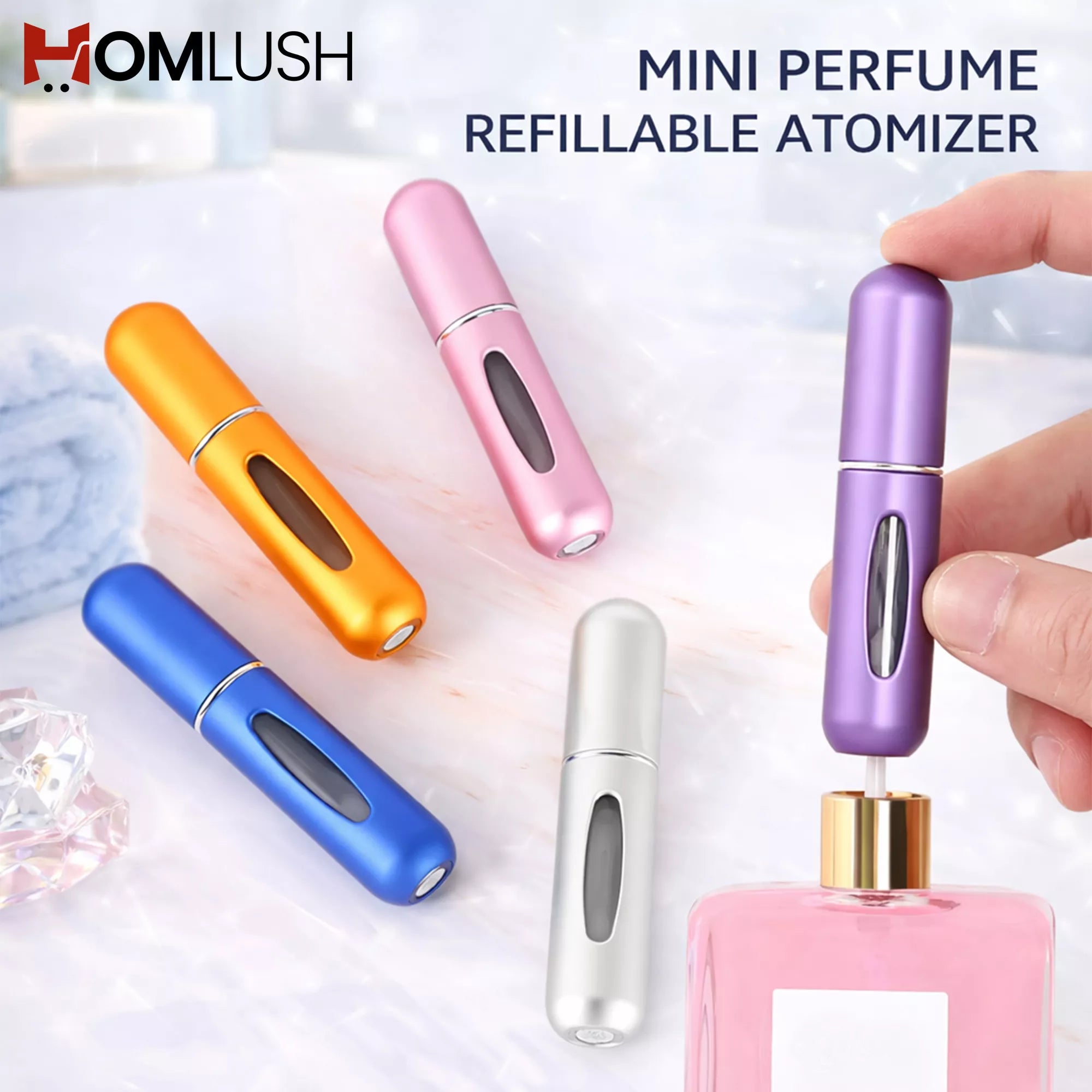 Mini Refillable Perfume Atomizer Bottle 5ml – Travel Spray
