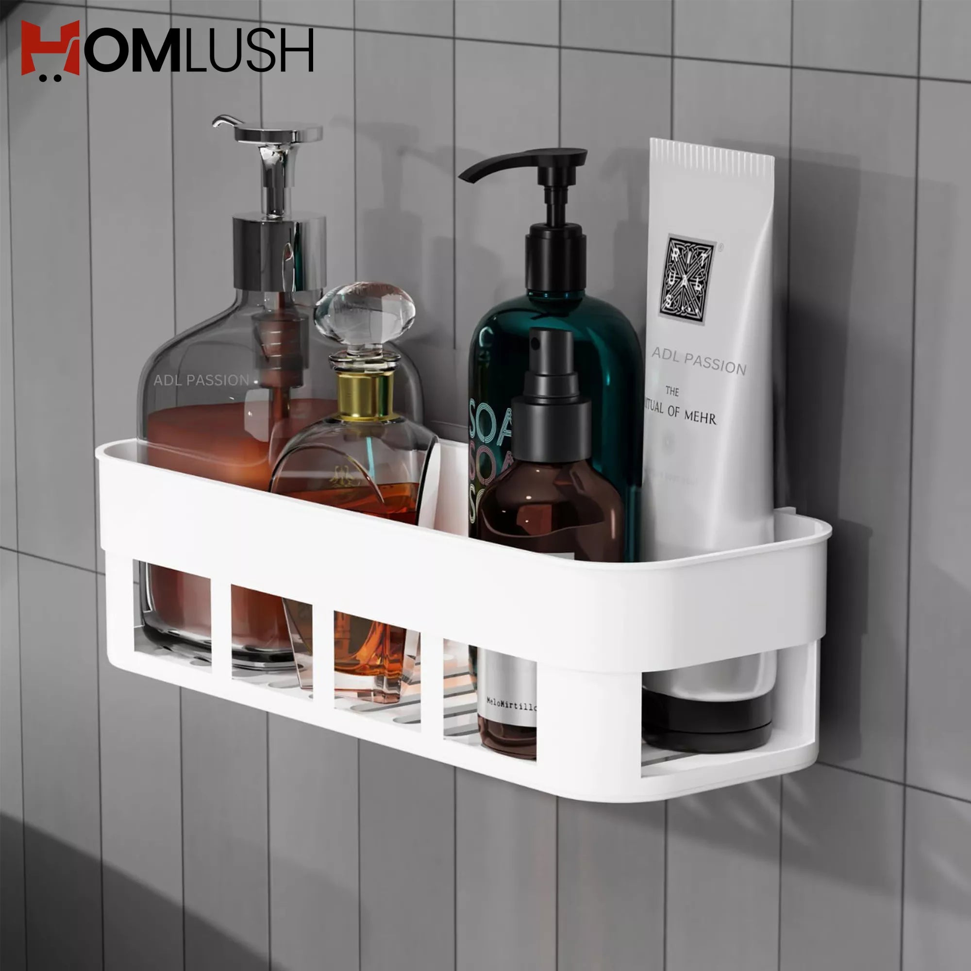 Wall Mounted Bathroom Shelf Organizer Rack
