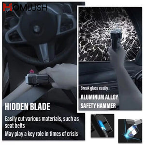 emergency torch with glass breaker