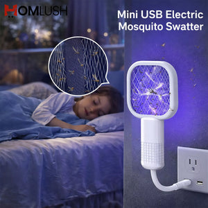 mini usb electric mosquito swatter and lamp