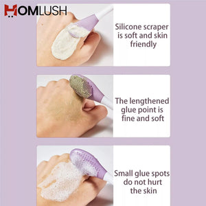 Double headed face cleansing and mask tool